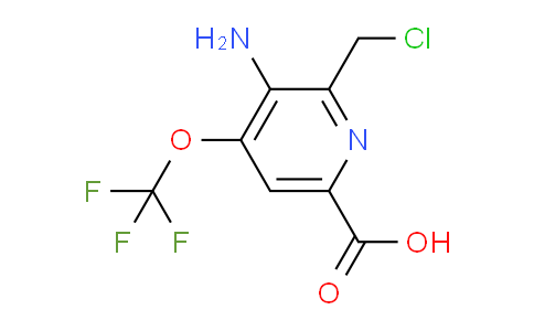 AM190411 | 1804017-62-6 | 3-Amino-2-(chloromethyl)-4-(trifluoromethoxy)pyridine-6-carboxylic acid