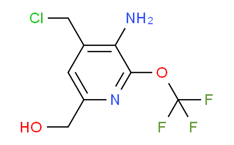 3-Amino-4-(chloromethyl)-2-(trifluoromethoxy)pyridine-6-methanol