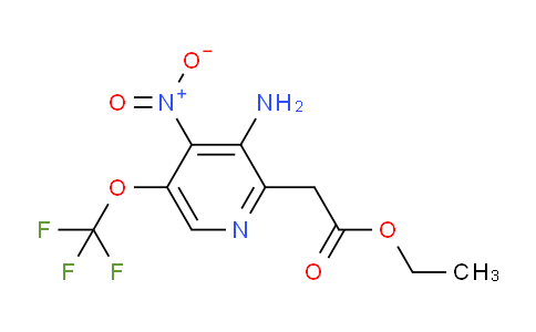 Ethyl 3-amino-4-nitro-5-(trifluoromethoxy)pyridine-2-acetate
