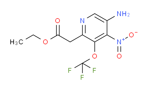 Ethyl 5-amino-4-nitro-3-(trifluoromethoxy)pyridine-2-acetate