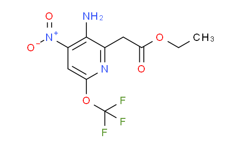 Ethyl 3-amino-4-nitro-6-(trifluoromethoxy)pyridine-2-acetate