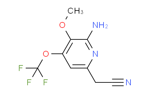 2-Amino-3-methoxy-4-(trifluoromethoxy)pyridine-6-acetonitrile