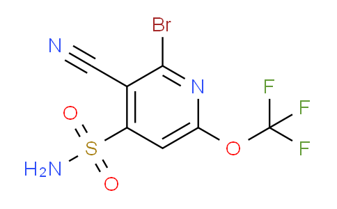 2-Bromo-3-cyano-6-(trifluoromethoxy)pyridine-4-sulfonamide