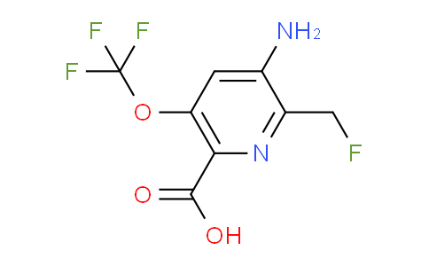 AM190496 | 1804028-59-8 | 3-Amino-2-(fluoromethyl)-5-(trifluoromethoxy)pyridine-6-carboxylic acid