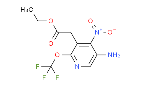 Ethyl 5-amino-4-nitro-2-(trifluoromethoxy)pyridine-3-acetate
