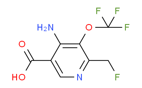 4-Amino-2-(fluoromethyl)-3-(trifluoromethoxy)pyridine-5-carboxylic acid