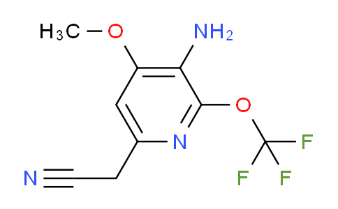 3-Amino-4-methoxy-2-(trifluoromethoxy)pyridine-6-acetonitrile