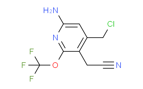 6-Amino-4-(chloromethyl)-2-(trifluoromethoxy)pyridine-3-acetonitrile