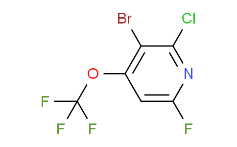 3-Bromo-2-chloro-6-fluoro-4-(trifluoromethoxy)pyridine