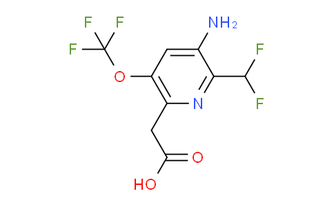 AM190528 | 1804373-14-5 | 3-Amino-2-(difluoromethyl)-5-(trifluoromethoxy)pyridine-6-acetic acid