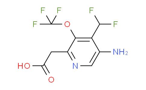 5-Amino-4-(difluoromethyl)-3-(trifluoromethoxy)pyridine-2-acetic acid