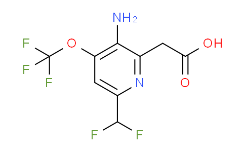 3-Amino-6-(difluoromethyl)-4-(trifluoromethoxy)pyridine-2-acetic acid