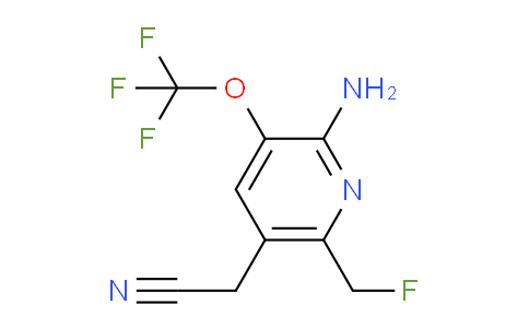 2-Amino-6-(fluoromethyl)-3-(trifluoromethoxy)pyridine-5-acetonitrile