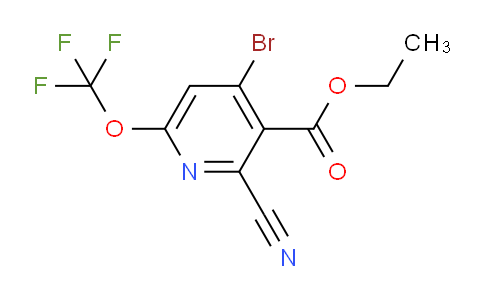 Ethyl 4-bromo-2-cyano-6-(trifluoromethoxy)pyridine-3-carboxylate