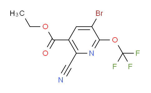 Ethyl 3-bromo-6-cyano-2-(trifluoromethoxy)pyridine-5-carboxylate