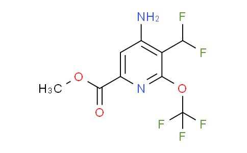 AM190584 | 1804392-60-6 | Methyl 4-amino-3-(difluoromethyl)-2-(trifluoromethoxy)pyridine-6-carboxylate