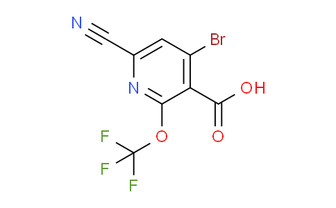 4-Bromo-6-cyano-2-(trifluoromethoxy)pyridine-3-carboxylic acid