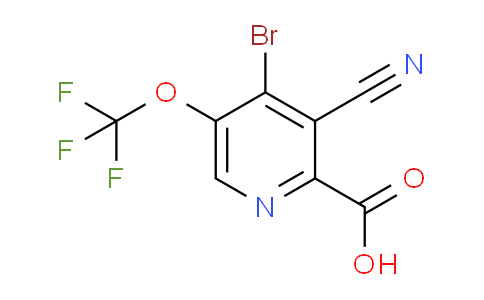 4-Bromo-3-cyano-5-(trifluoromethoxy)pyridine-2-carboxylic acid