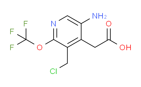 5-Amino-3-(chloromethyl)-2-(trifluoromethoxy)pyridine-4-acetic acid