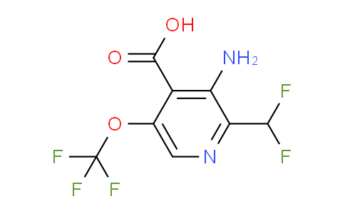 AM190647 | 1806097-12-0 | 3-Amino-2-(difluoromethyl)-5-(trifluoromethoxy)pyridine-4-carboxylic acid