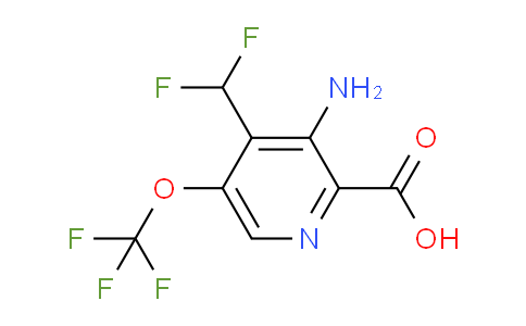 AM190652 | 1806151-91-6 | 3-Amino-4-(difluoromethyl)-5-(trifluoromethoxy)pyridine-2-carboxylic acid