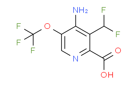 4-Amino-3-(difluoromethyl)-5-(trifluoromethoxy)pyridine-2-carboxylic acid