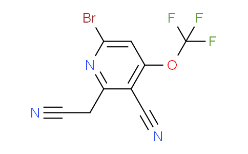 AM190708 | 1804556-42-0 | 6-Bromo-3-cyano-4-(trifluoromethoxy)pyridine-2-acetonitrile