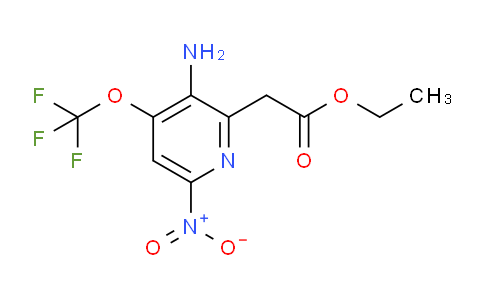 Ethyl 3-amino-6-nitro-4-(trifluoromethoxy)pyridine-2-acetate