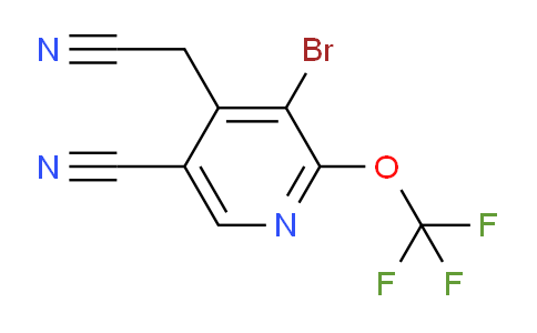 3-Bromo-5-cyano-2-(trifluoromethoxy)pyridine-4-acetonitrile