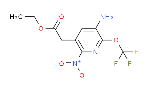 Ethyl 3-amino-6-nitro-2-(trifluoromethoxy)pyridine-5-acetate