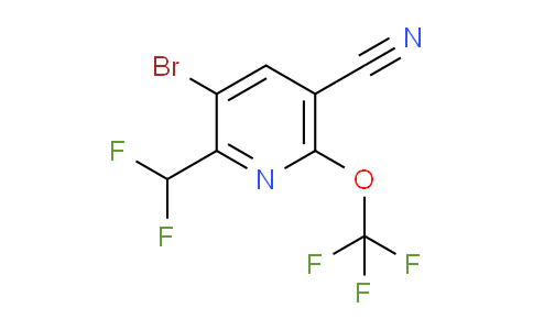 AM190764 | 1804555-53-0 | 3-Bromo-5-cyano-2-(difluoromethyl)-6-(trifluoromethoxy)pyridine