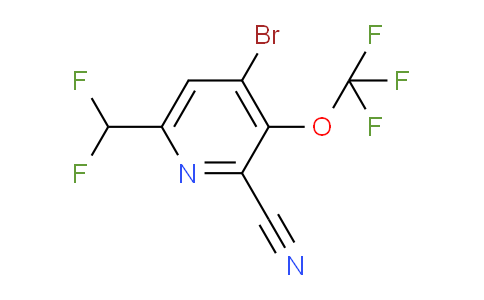 AM190772 | 1804555-64-3 | 4-Bromo-2-cyano-6-(difluoromethyl)-3-(trifluoromethoxy)pyridine