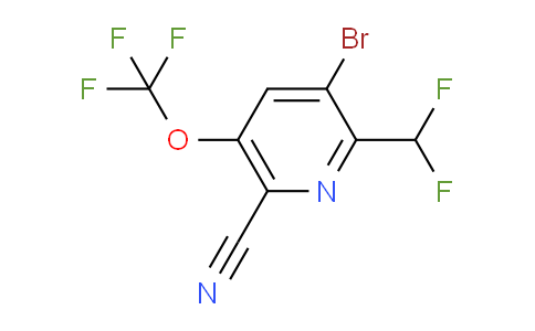 AM190781 | 1806013-62-6 | 3-Bromo-6-cyano-2-(difluoromethyl)-5-(trifluoromethoxy)pyridine
