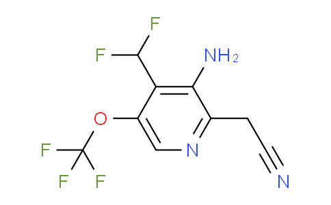 AM190788 | 1804027-58-4 | 3-Amino-4-(difluoromethyl)-5-(trifluoromethoxy)pyridine-2-acetonitrile