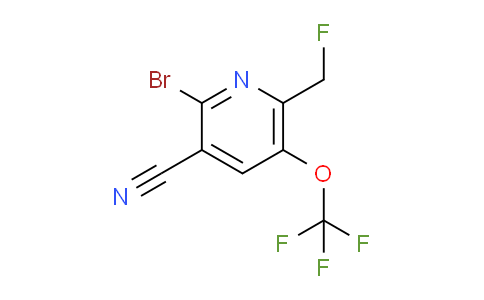 2-Bromo-3-cyano-6-(fluoromethyl)-5-(trifluoromethoxy)pyridine