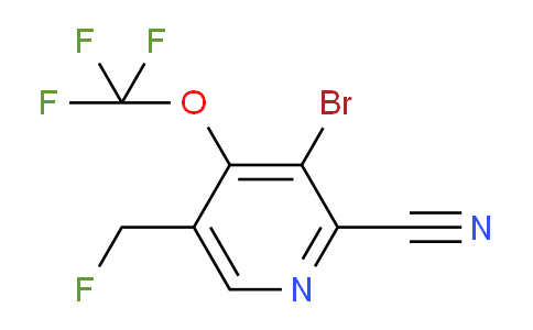 AM190806 | 1804554-44-6 | 3-Bromo-2-cyano-5-(fluoromethyl)-4-(trifluoromethoxy)pyridine