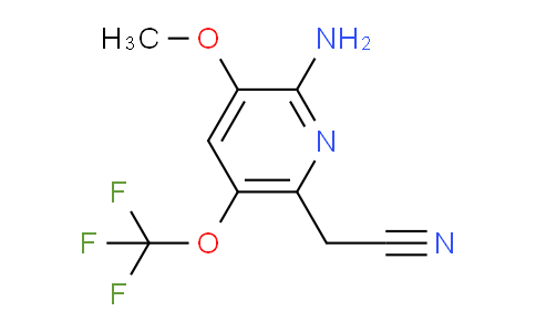 2-Amino-3-methoxy-5-(trifluoromethoxy)pyridine-6-acetonitrile