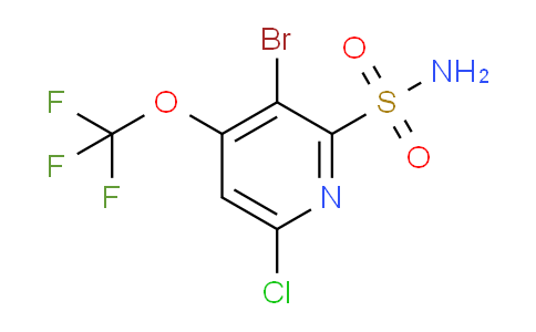 3-Bromo-6-chloro-4-(trifluoromethoxy)pyridine-2-sulfonamide