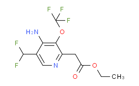 AM19083 | 1803661-27-9 | Ethyl 4-amino-5-(difluoromethyl)-3-(trifluoromethoxy)pyridine-2-acetate