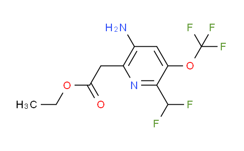 AM19087 | 1804534-79-9 | Ethyl 5-amino-2-(difluoromethyl)-3-(trifluoromethoxy)pyridine-6-acetate
