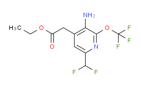 AM19091 | 1803661-35-9 | Ethyl 3-amino-6-(difluoromethyl)-2-(trifluoromethoxy)pyridine-4-acetate