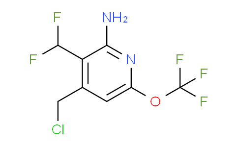 2-Amino-4-(chloromethyl)-3-(difluoromethyl)-6-(trifluoromethoxy)pyridine