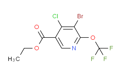 Ethyl 3-bromo-4-chloro-2-(trifluoromethoxy)pyridine-5-carboxylate