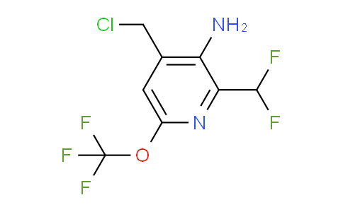 AM190951 | 1804534-73-3 | 3-Amino-4-(chloromethyl)-2-(difluoromethyl)-6-(trifluoromethoxy)pyridine