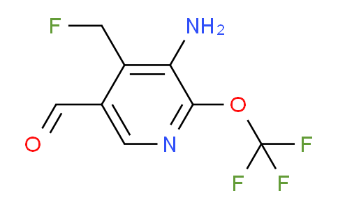 3-Amino-4-(fluoromethyl)-2-(trifluoromethoxy)pyridine-5-carboxaldehyde
