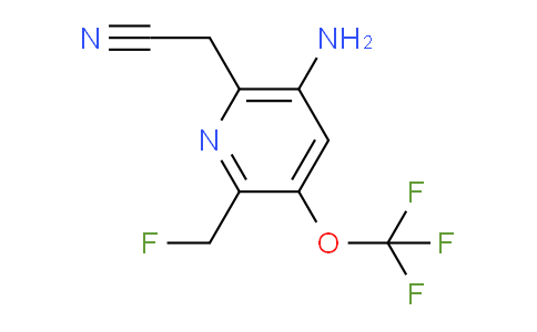 AM191025 | 1804466-25-8 | 5-Amino-2-(fluoromethyl)-3-(trifluoromethoxy)pyridine-6-acetonitrile