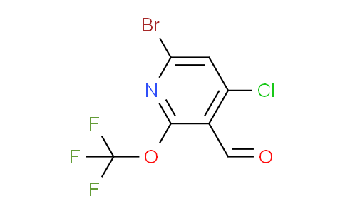 6-Bromo-4-chloro-2-(trifluoromethoxy)pyridine-3-carboxaldehyde