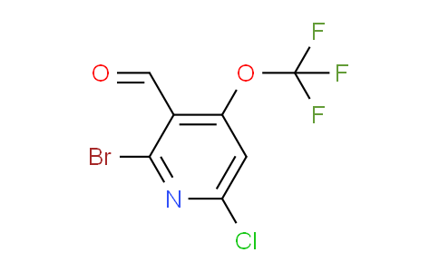 2-Bromo-6-chloro-4-(trifluoromethoxy)pyridine-3-carboxaldehyde