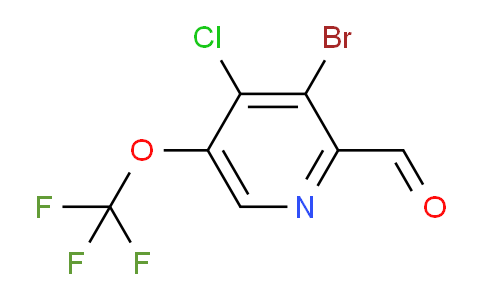 AM191065 | 1804652-11-6 | 3-Bromo-4-chloro-5-(trifluoromethoxy)pyridine-2-carboxaldehyde