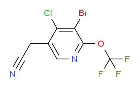 AM191083 | 1804590-81-5 | 3-Bromo-4-chloro-2-(trifluoromethoxy)pyridine-5-acetonitrile